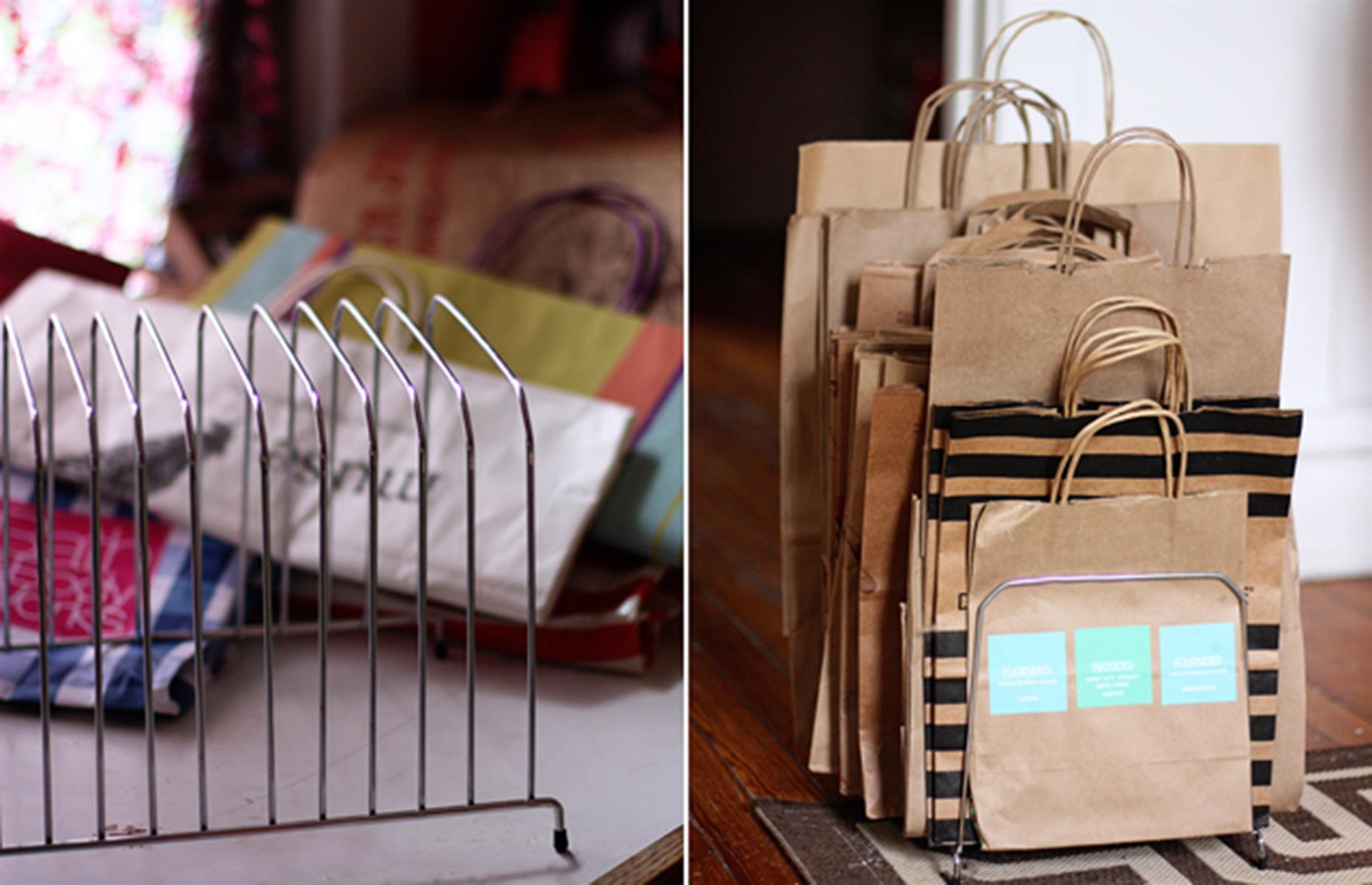 Sort and store gift wrapping